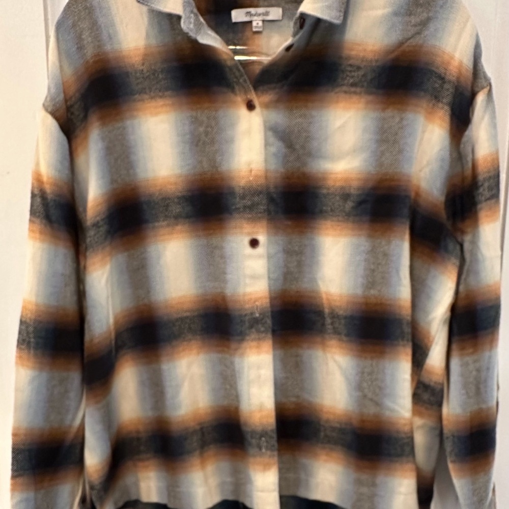 Madewell Multicolor Plaid flannel Shirt